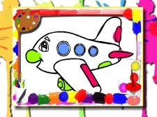 Airplane Coloring E book