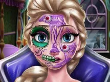 Elsa Scary Halloween Make-up