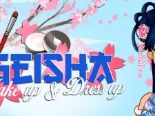 Geisha make up and gown up