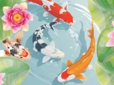 Koi Fish Pond - Idle Merge Recreation