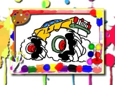 Monster Truck Coloring E-book