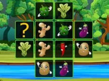 Vegetable Playing cards Match